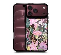 Head Case Designs Officially Licensed Ninola Summer Vibe Jungle Green 2025-26 Collection Black Shockproof Bumper Case Compatible with Apple iPhone 18 Pro Max and Compatible with MagSafe