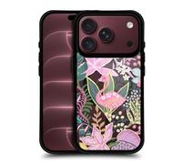 Head Case Designs Officially Licensed Ninola Summer Vibe Jungle Green 2025-26 Collection Black Shockproof Bumper Case [Military Grade] Compatible with Apple iPhone 18 Pro and Compatible with MagSafe