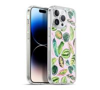 Head Case Designs Officially Licensed Ninola Tropical Plants Leaves Green Pink 2025-26 Design Collection Gel Case [Military Grade] Compatible with Apple iPhone 13 Pro Max and Compatible with MagSafe