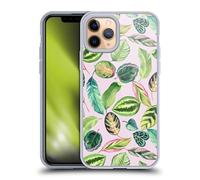 Head Case Designs Officially Licensed Ninola Tropical Plants Leaves Green Pink 2025-26 Design Collection Gel Case [Military Grade] Compatible with Apple iPhone 11 Pro and Compatible with MagSafe