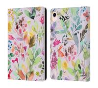Head Case Designs Officially Licensed Ninola Wildflower Meadow Abstract Nature Flowers Leather Wallet Case Compatible With Apple iPad mini (2021/2024)