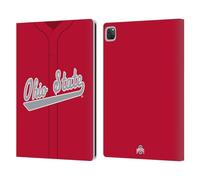 Head Case Designs Officially Licensed Ohio State University Baseball Away Jersey Leather Wallet Case Compatible With Apple iPad Pro 12.9 2020/2021/2022