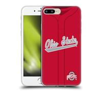 Head Case Designs Officially Licensed Ohio State University Baseball Away Jersey Soft Gel Case [Military Grade Protection] Compatible With Apple iPhone 7 Plus/iPhone 8 Plus