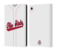 Head Case Designs Officially Licensed Ohio State University Baseball Home Jersey Leather Wallet Case Compatible With Apple iPad mini (2021/2024)