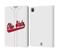 Head Case Designs Officially Licensed Ohio State University Baseball Home Jersey Leather Wallet Case Compatible With Apple iPad Pro 12.9 2020/2021/2022