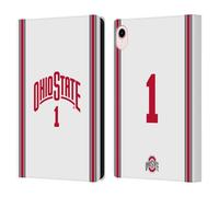 Head Case Designs Officially Licensed Ohio State University Basketball Away Jersey Leather Wallet Case Compatible With Apple iPad mini (2021/2024)