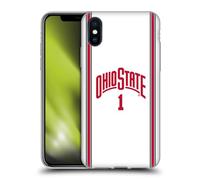 Head Case Designs Officially Licensed Ohio State University Basketball Away Jersey Soft Gel Case [Military Grade Protection] Compatible With Apple iPhone X/iPhone XS