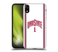 Head Case Designs Officially Licensed Ohio State University Basketball Away Jersey Soft Gel Case [Military Grade Protection] Compatible With Apple iPhone XR