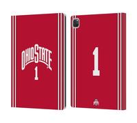 Head Case Designs Officially Licensed Ohio State University Basketball Home Jersey Leather Wallet Case Compatible With Apple iPad Pro 12.9 2020/2021/2022