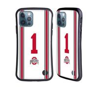 Head Case Designs Officially Licensed Ohio State University Football Away Jersey Hybrid Case Compatible With Apple iPhone 12 / iPhone 12 Pro