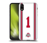 Head Case Designs Officially Licensed Ohio State University Football Away Jersey Soft Gel Case [Military Grade Protection] Compatible With Apple iPhone XR