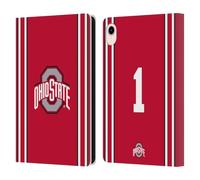 Head Case Designs Officially Licensed Ohio State University Football Home Jersey Leather Wallet Case Compatible With Apple iPad mini (2021/2024)