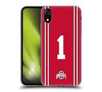 Head Case Designs Officially Licensed Ohio State University Football Home Jersey Soft Gel Case [Military Grade Protection] Compatible With Apple iPhone XR