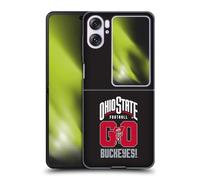Head Case Designs Officially Licensed Ohio State University Go Buckeyes Football Graphics Hard Back Case Compatible With Oppo Find N2 Flip