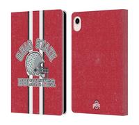Head Case Designs Officially Licensed Ohio State University Helmet Football Graphics Leather Wallet Case Compatible With Apple iPad mini (2021/2024)