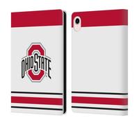Head Case Designs Officially Licensed Ohio State University Hockey Home Jersey Leather Wallet Case Compatible With Apple iPad mini (2021/2024)
