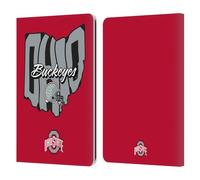 Head Case Designs Officially Licensed Ohio State University Map Football Graphics Leather Wallet Case Compatible With Kindle Paperwhite 1/2 / 3