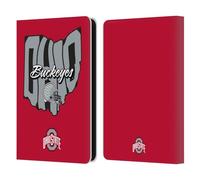 Head Case Designs Officially Licensed Ohio State University Map Football Graphics Leather Wallet Case Compatible With Amazon Kindle 11th Gen 6in 2022