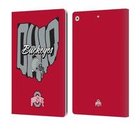 Head Case Designs Officially Licensed Ohio State University Map Football Graphics Leather Wallet Case Compatible With Apple iPad 10.2 2019/2020/2021