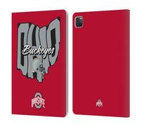 Head Case Designs Officially Licensed Ohio State University Map Football Graphics Leather Wallet Case Compatible With Apple iPad Pro 11 2020/2021 / 2022