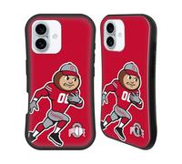 Head Case Designs Officially Licensed Ohio State University Mascot Oversized Football Graphics Hybrid Case Compatible With Apple iPhone 16
