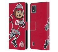 Head Case Designs Officially Licensed Ohio State University Mascot Oversized Football Graphics Leather Book Wallet Case Cover Compatible With Nokia C2 2nd Edition