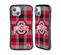 Head Case Designs Officially Licensed Ohio State University Plaid Logo Hybrid Case Compatible With Apple iPhone 14