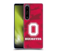 Head Case Designs Officially Licensed Ohio State University Red Camou Logo Soft Gel Case Compatible With Sony Xperia 1 IV