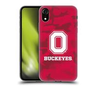 Head Case Designs Officially Licensed Ohio State University Red Camou Logo Soft Gel Case [Military Grade Protection] Compatible With Apple iPhone XR