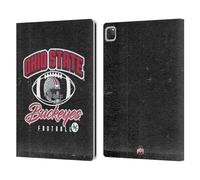 Head Case Designs Officially Licensed Ohio State University Vintage Football Graphics Leather Wallet Case Compatible With Apple iPad Pro 12.9 2020/2021/2022