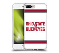 Head Case Designs Officially Licensed Ohio State University White Stripes Logo Soft Gel Case [Military Grade Protection] Compatible With Apple iPhone 7 Plus/iPhone 8 Plus