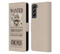 Head Case Designs Officially Licensed One Piece Luffy Gear 5 Poster Graphic Art Leather Wallet Case Compatible With Samsung Galaxy S21 FE 5G