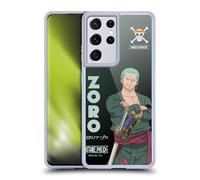 Head Case Designs Officially Licensed One Piece Roronoa Zoro Graphic Art Gel Case [Military Grade Protection] Compatible with Samsung Galaxy S21 Ultra 5G and Compatible with MagSafe