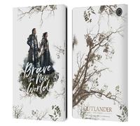 Head Case Designs Officially Licensed Outlander Brave The New World Composed Graphics Leather Wallet Case Compatible With Amazon Fire Max 11 2023