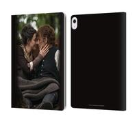 Head Case Designs Officially Licensed Outlander Claire Jamie Kiss Season 4 Art Leather Wallet Case Compatible With Apple iPad Air 13 2024/2025