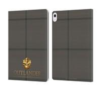 Head Case Designs Officially Licensed Outlander Craigh Na Dun Tartans Leather Wallet Case Compatible With Apple iPad Air 13 2024/2025