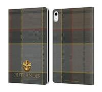 Head Case Designs Officially Licensed Outlander Fraser Tartans Leather Wallet Case Compatible With Apple iPad 10.9 2022/2025