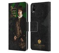Head Case Designs Officially Licensed Outlander Jamie Portraits Leather Wallet Case Compatible With Apple iPhone XR