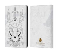 Head Case Designs Officially Licensed Outlander Je Suis Prest Seals And Icons Leather Wallet Case Compatible With Amazon Kindle 11th Gen (2024)