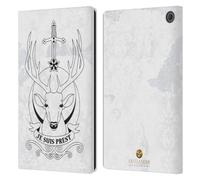 Head Case Designs Officially Licensed Outlander Je Suis Prest Seals And Icons Leather Wallet Case Compatible With Amazon Fire Max 11 2023