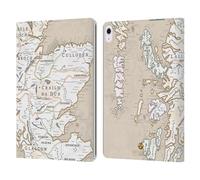 Head Case Designs Officially Licensed Outlander Map Seals And Icons Leather Wallet Case Compatible With Apple iPad Air 13 2024/2025