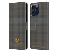 Head Case Designs Officially Licensed Outlander Plaid Tartans Leather Wallet Case Compatible With Apple iPhone 16 Pro Max
