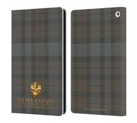 Head Case Designs Officially Licensed Outlander Plaid Tartans Leather Wallet Case Compatible With Fire HD 8/Fire HD 8 Plus 2020
