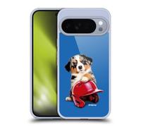 Head Case Designs Officially Licensed P.D. Moreno Australian Shepherd Helmet Sport Puppies Gel Case [Military Grade Protection] Compatible with Google Pixel 10 Pro XL and Compatible with MagSafe