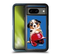 Head Case Designs Officially Licensed P.D. Moreno Australian Shepherd Helmet Sport Puppies Ultra-Armoured Shockproof Case [Military Grade Protection] Compatible With Google Pixel 8