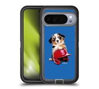 Head Case Designs Officially Licensed P.D. Moreno Australian Shepherd Helmet Sport Puppies Ultra-Armoured Shockproof Case [Military Grade Protection] Compatible With Google Pixel 10 Pro XL