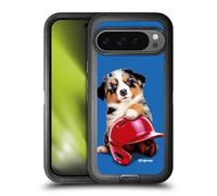 Head Case Designs Officially Licensed P.D. Moreno Australian Shepherd Helmet Sport Puppies Ultra-Armoured Shockproof Case [Military Grade Protection] Compatible With Google Pixel 9 Pro XL