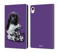 Head Case Designs Officially Licensed P.D. Moreno Black Labrador Football Helmet Sport Puppies Leather Wallet Case Compatible With Apple iPad mini (2021/2024)