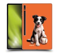 Head Case Designs Officially Licensed P.D. Moreno Border Collie Baseball Sport Puppies Soft Gel Case Compatible With Samsung Galaxy Tab S8 Plus