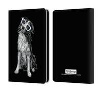 Head Case Designs Officially Licensed P.D. Moreno Border Collie Black And White Dogs Leather Wallet Case Compatible With Amazon Kindle 11th Gen 6in 2022